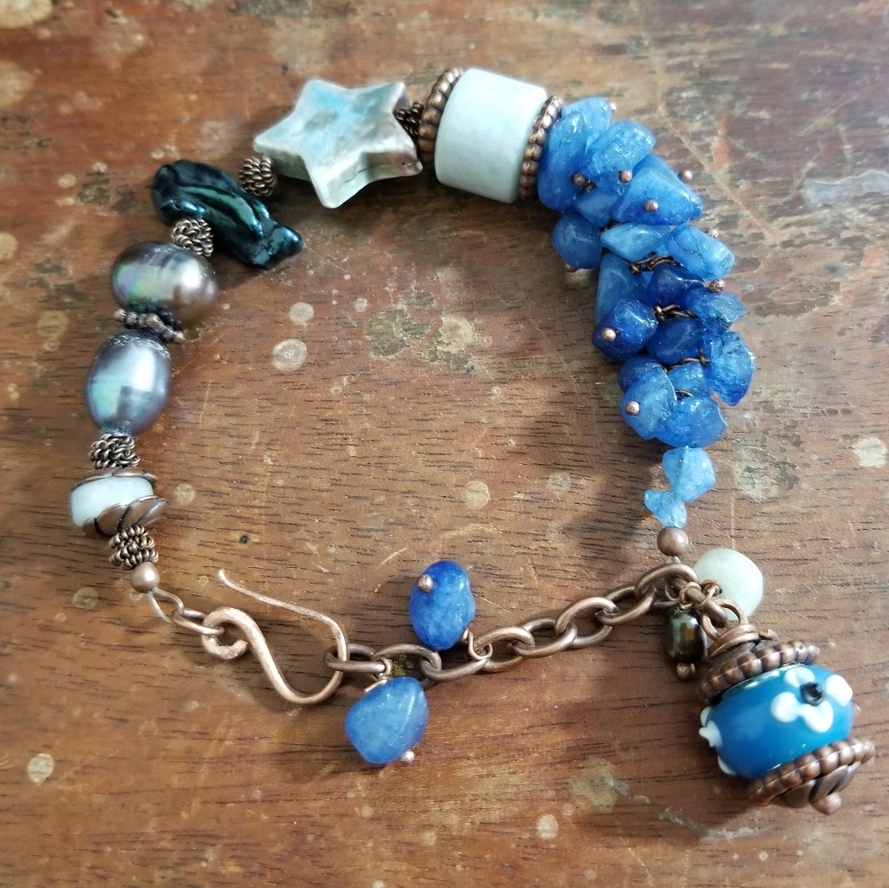 Handcrafted beaded bracelet